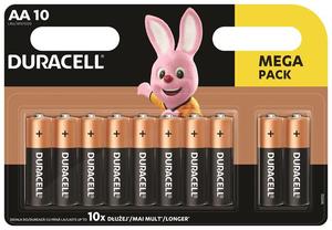 Ceruzaelem 10 db, DURACELL Basic, AA, LR06/MN1500, bliszteres