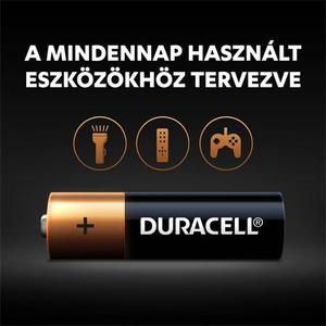 Ceruzaelem 4 db, DURACELL Basic, AA, LR06/MN1500, bliszteres