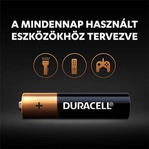 Mikroelem 4 db, DURACELL, Basic AAA, LR03, MN2400, bliszteres