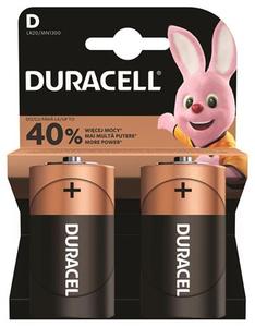 Góliát elem 2 db, DURACELL Basic, LR20, MN1300, bliszteres