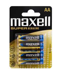 Ceruzaelem 4 db, MAXELL LR6, AA, bliszteres, super alkáli,