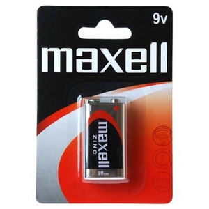 9V elem, 1 db, MAXELL 6F22, bliszteres, féltartós