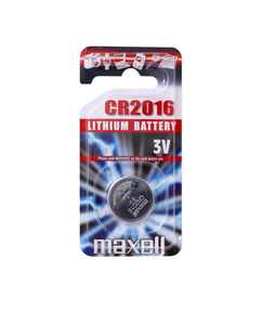 Gombelem MAXELL CR 2016, líthium tartós 3V, 1 db, bliszteres