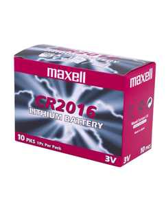 Gombelem MAXELL CR 2016, líthium tartós 3V, 1 db, bliszteres