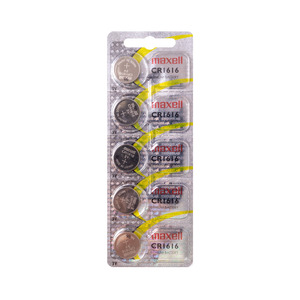 Gombelem MAXELL CR1616, líthium tartós, 5 db bliszteres