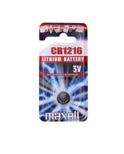 Gombelem MAXELL CR1216, líthium tartós, 1 db bliszteres