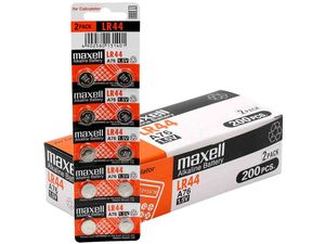Gombelem MAXELL LR44W, líthium tartós, 10 db, bliszteres