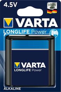 Lapos elem 4,5V, VARTA 3LR12, Longlife Power, 1 db, bliszteres