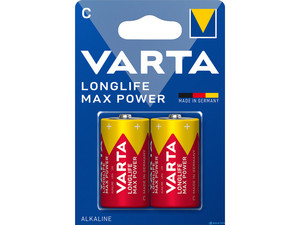Bébi elem 2 db, VARTA LR14C, Longlife Max Power, B2 bliszteres