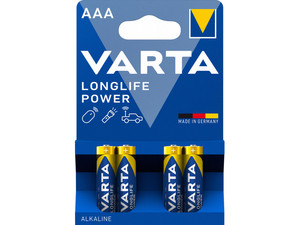 Mikroelem AAA, VARTA LR03, Longlife Power, 4 db, bliszteres