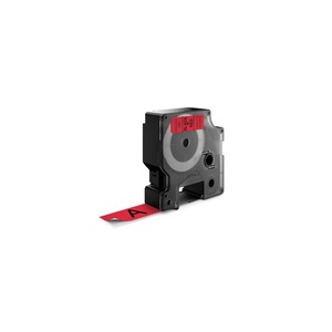 Betűnyomó kazetta 19mm x 7m, DYMO D1, piros alapon fekete írásszín