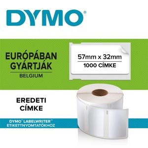 Etikett címke 57x32 mm, DYMO LW nyomtatóhoz, 1000 db, eltávolítható