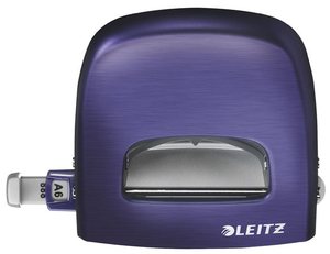 Lyukasztó LEITZ Nexxt Style, kétlyukú, 30 lap, fém, titánkék