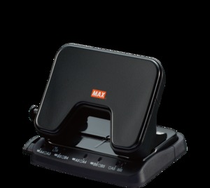Lyukasztó MAX DP-25T, 20 lap, fekete
