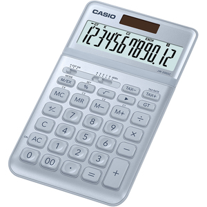 Számológép CASIO JW-200SC, 12 számjegyű, elem + napelemes, kék
