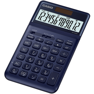 Számológép CASIO JW-200SC, 12 számjegyű, elem + napelemes, sötétkék