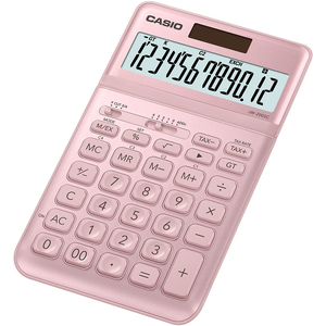 Számológép CASIO JW-200SC, 12 számjegyű, elem + napelemes, pink