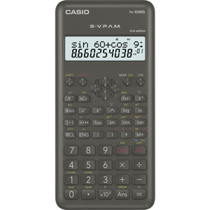 Számológép CASIO FX-82MS 2E, tudományos, 240 funkció, 10+2 számjegyű