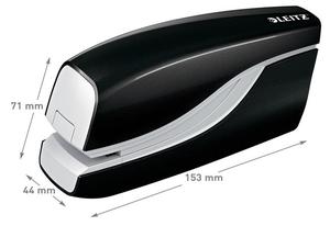 Fűzőgép No.10, LEITZ Wow 5566, elemes, elektromos, 10 lap, fekete