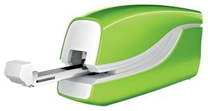 Fűzőgép No.10, LEITZ Wow 5566, elemes, elektromos, 10 lap, zöld