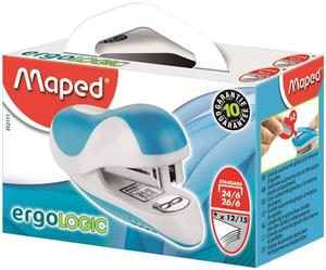 Fűzőgép 24/6, MAPED Ergologic Mini, 15 lap, vegyes színek