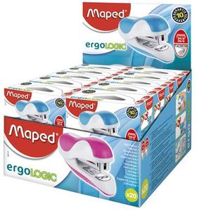 Fűzőgép 24/6, MAPED Ergologic Mini, 15 lap, vegyes színek