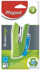 Fűzőgép No.10 MAPED Greenlogic Pocket, 15 lap, vegyes színek