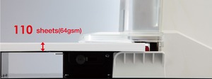 Fűzőgép MAX EH-110F elektromos 100 lap, lapos tűzés, szürke