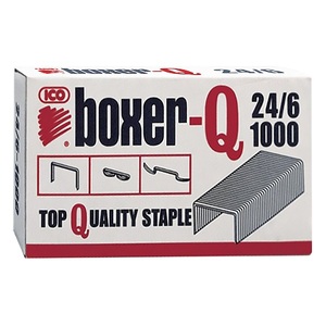 Fűzőkapocs 24/6, BOXER-Q, 1000 db-os, horganyzott