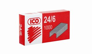 Fűzőkapocs 24/6, ICO, 1000 db-os, horganyzott