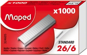 Fűzőkapocs 26/6, MAPED, fém, (1000 db/doboz)