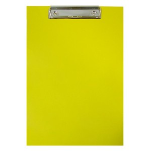 Fel&iacute;r&oacute;t&aacute;bla A4, HALAS Konzul, karton t&aacute;bla, műanyag bor&iacute;t&aacute;ssal, s&aacute;rga