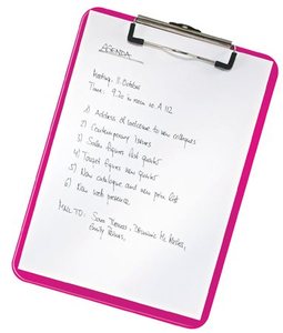 Felírótábla A4, LEITZ Wow, műanyag, álló, rózsaszín