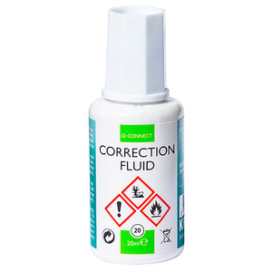 Hibajavító folyadék 20 ml, Q-CONNECT KF10507, Fluid benzines