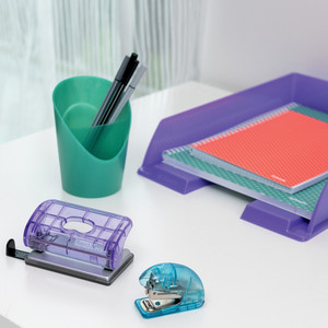 Írószertartó, műanyag, ESSELTE Colour'Breeze, áttetsző, levendula
