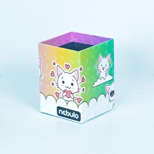 &Iacute;r&oacute;szertart&oacute; poh&aacute;r, NEBULO, asztali, pap&iacute;r, Cic&aacute;s,