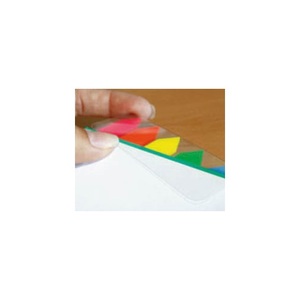 Jelölőcímke 12x45mm, 5x25 lap, OFFICIAL, műanyag, 5 neon színű nyílak