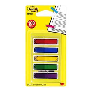 Jelölőcímke 11,9x43,2mm "NYÍL" 3M Post-it 684-ARR1, 5x20 címke