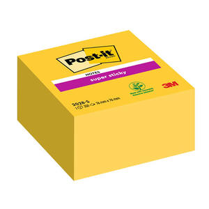 &Ouml;ntapad&oacute; jegyzett&ouml;mb 76x76 mm, 3M Post-it 2028-S, 350 lap, s&aacute;rga,