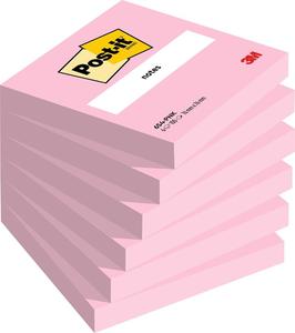 Öntapadó jegyzettömb 76x76 mm, 3M Post-it 654-NP, 100 lap, neon rózsa
