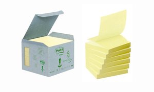 Öntapadó jegyzettömb 76x76 mm, 3M Post-it R330-1B "Z", 6x100 lap, sárga