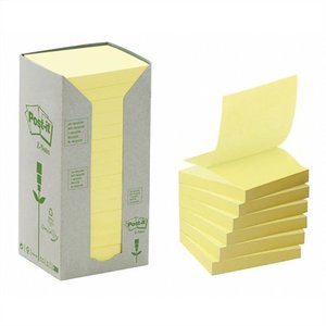 Öntapadó jegyzettömb 76x76 mm, 3M Post-it R330-1T "Z" 16x100 lap, sárga