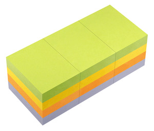 Öntapadó jegyzettömb 40x50 mm, INFO NOTES 5653-76, spring mix, 12x100 l