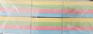 Öntapadó jegyzettömb 76x76 mm, OFFICIAL, 450 lap, pasztell MIX