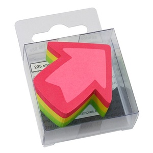 Öntapadó jegyzettömb 50x50mm, INFO NOTES, 3 szín x 75 lap, "NYÍL"