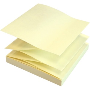 Öntapadó jegyzettömb 75x75mm, INFO NOTES, "Z", 100 lap, sárga