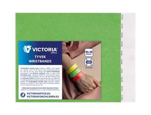 Karszalag 3/4", VICTORIA, tyvek, 100 db-os, neon zöld