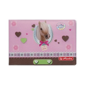 Diákigazolványtok 4 betétes, HERLITZ, 9x6cm, puha, mintás PVC fedelű