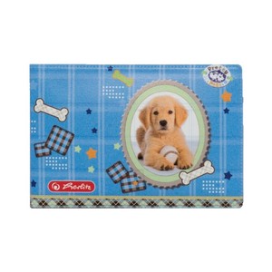 Diákigazolványtok 4 betétes, HERLITZ, 9x6cm, puha, mintás PVC fedelű