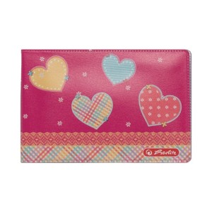 Diákigazolványtok 4 betétes, HERLITZ, 9x6cm, puha, mintás PVC fedelű